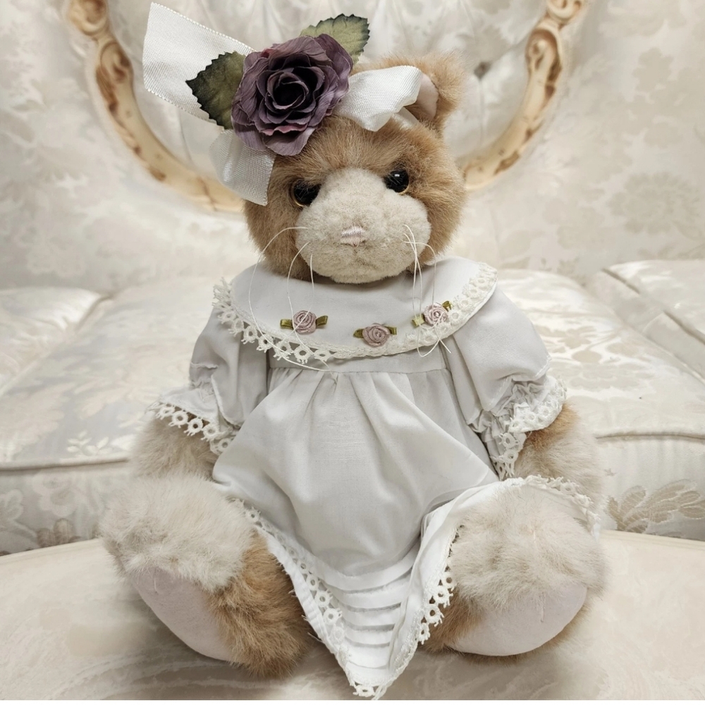 Bearington Collection Poseable Plush Cat Rare